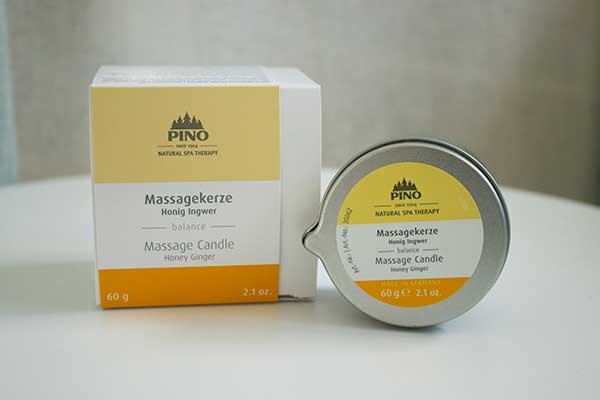Produktbild von Massagekerze Honig-Ingwer